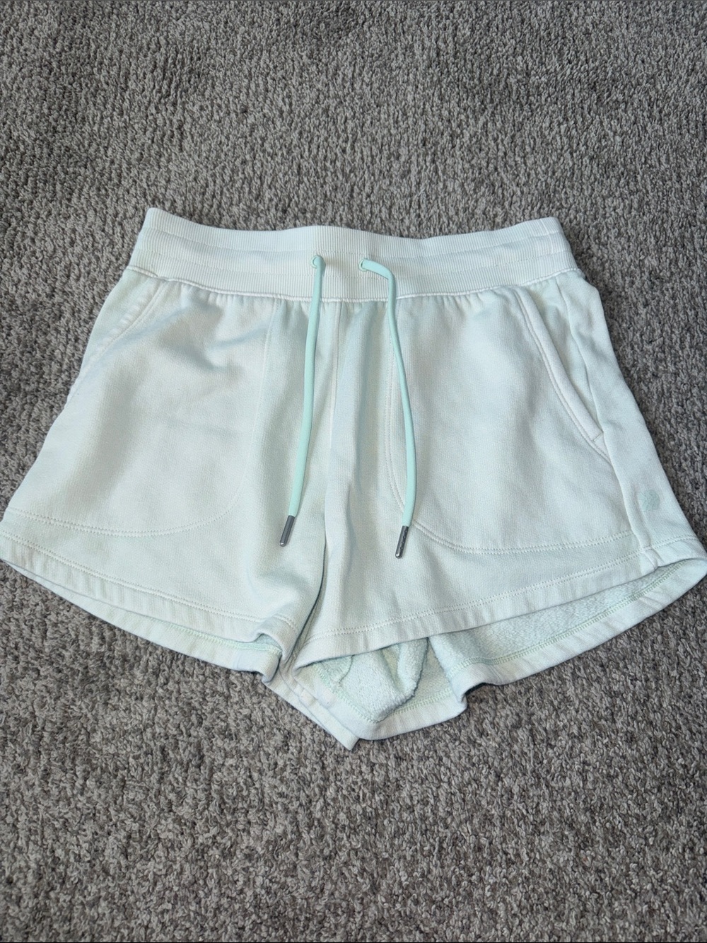 all in motion Light Mint Athletic Terry Shorts with Drawstring